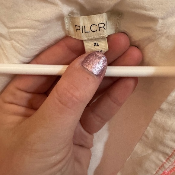 Pilcro Cream Blouse with Pink Accents - Picture 5 of 5